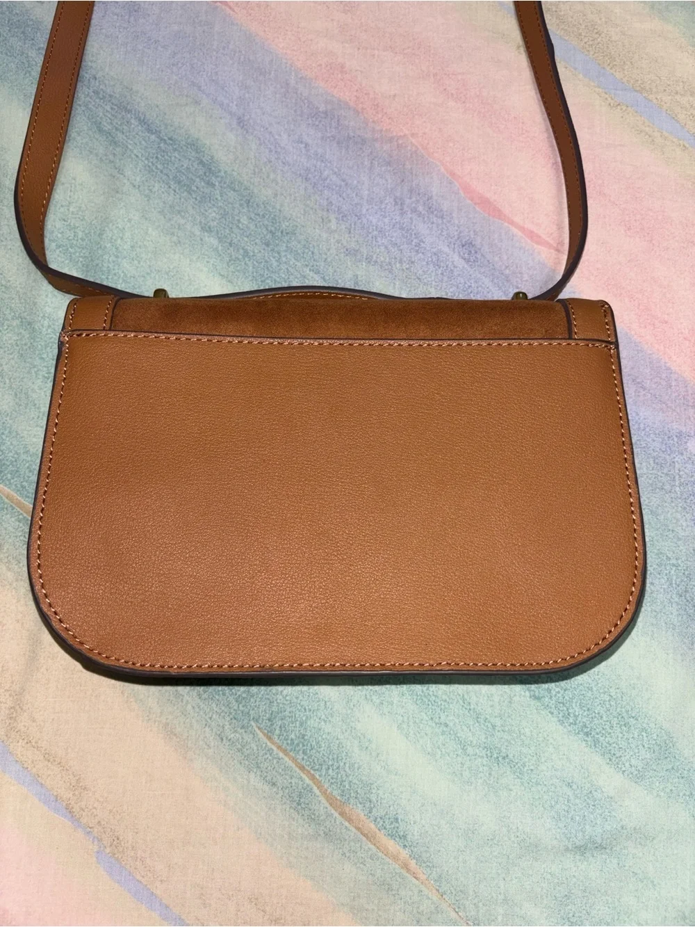 KARL LAGERFELD PARIS Simone Crossbody brown leather
